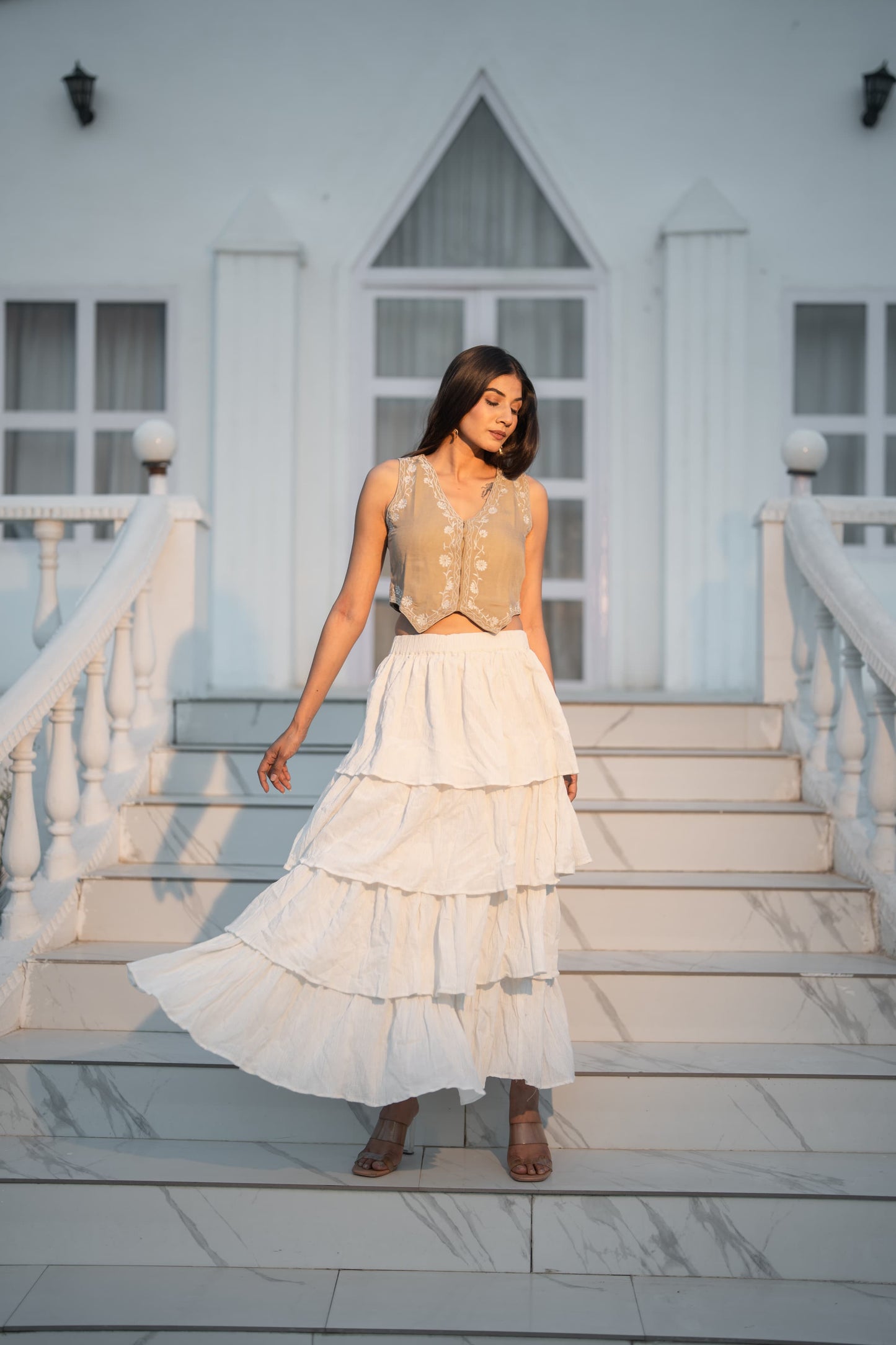 Vanilla Drape(Skirt + Top)