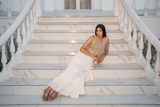 Vanilla Drape(Skirt + Top)